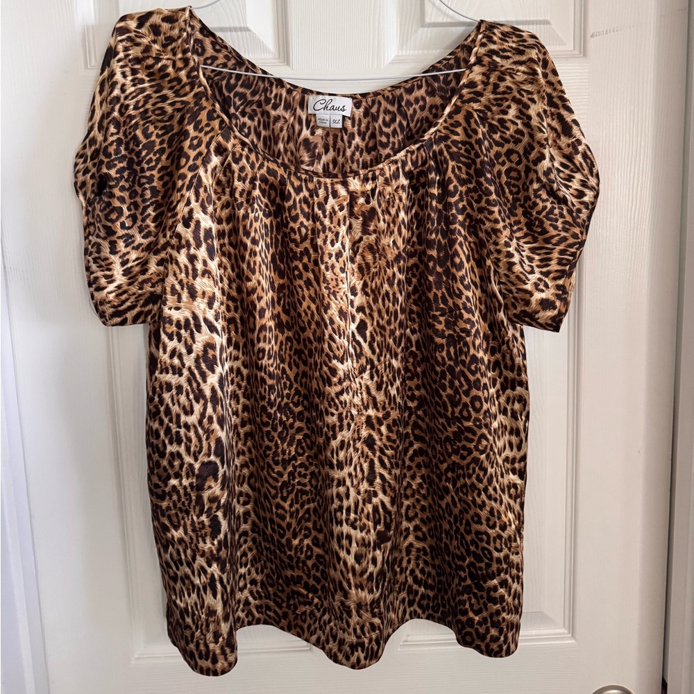 EUC CHAUSE NORDSTROM SILK/SATIN LIKE BLOUSE